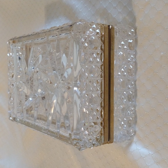 Vintage Cut Crystal Jewelry Box - Picture 6 of 10